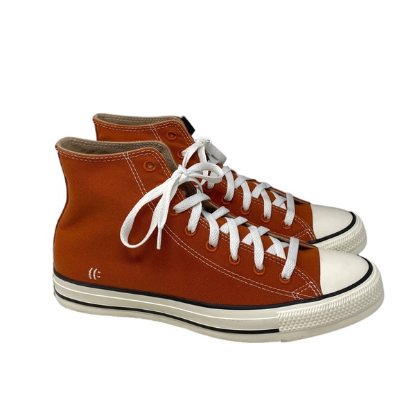 Converse Ctas High Top Canvas Orange Women Sneakers Size Custom 167249C-ORG/BLK - Picture 9 of 12